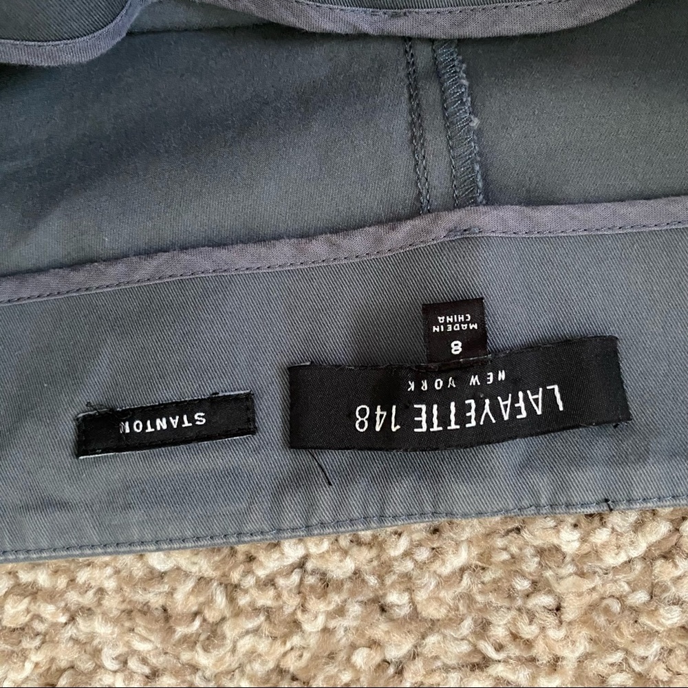 LAFAYETTE 148 NEW YORK.GRAY PANTS . SIZE 8 - Picture 2 of 8
